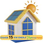 15 Kw/Günlük Güneş Enerjisi Paketi (Akülü)